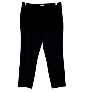 NEW J. Jill Micro Corduroy Trouser Pant Ankle Black 14 Stretch Classic Preppy